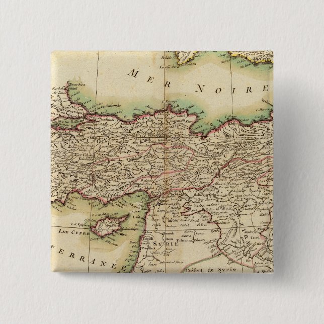Badge Carré 5 Cm Moyen-Orient 3 (Devant)