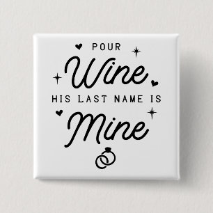 Badge Carré 5 Cm MRS Tout juste mariés Faire-part de mariage Marié
