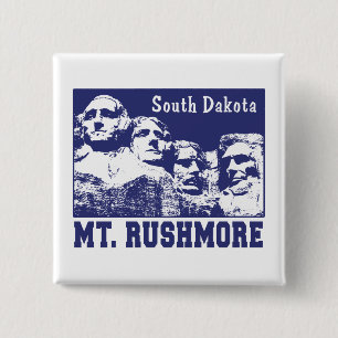 Badge Carré 5 Cm Mt. Rushmore