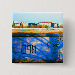 Badge Carré 5 Cm Mur Berlin Allemagne vintage