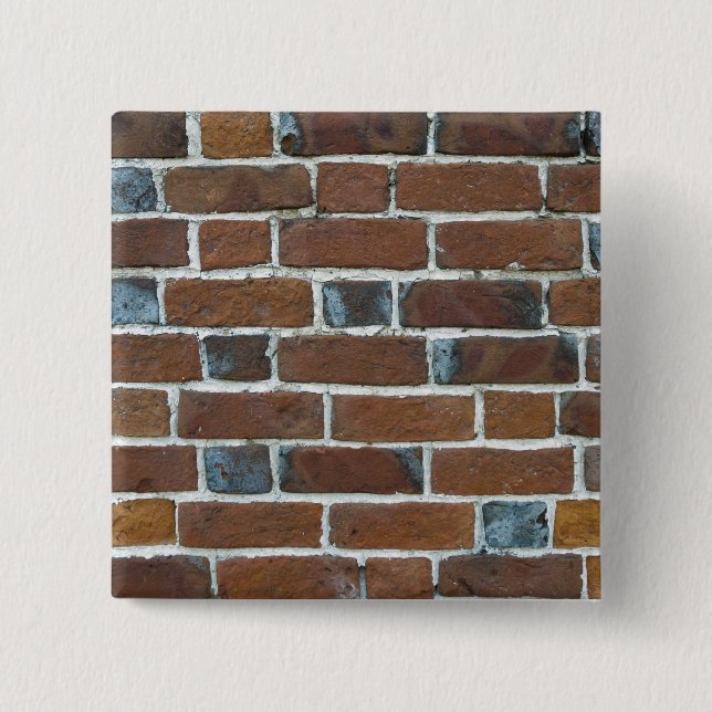 BADGE CARRÉ 5 CM MUR BRICKS (Devant)