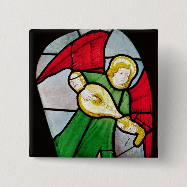 Badge Carré 5 Cm Musicien d'ange (Devant)