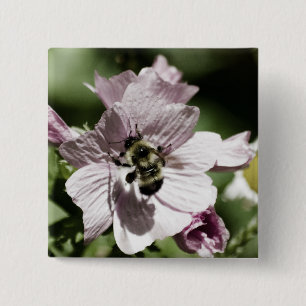 Badge Carré 5 Cm Musk dans le bouton de l'après-midi