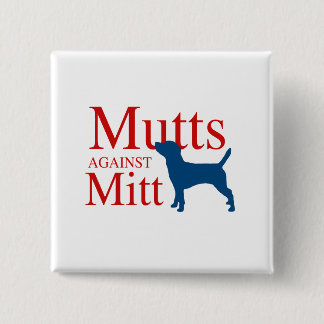 Badge Carré 5 Cm Mutts contre Mitt