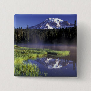 Badge Carré 5 Cm N.A., États-Unis, Washington, Mt. Rainier National