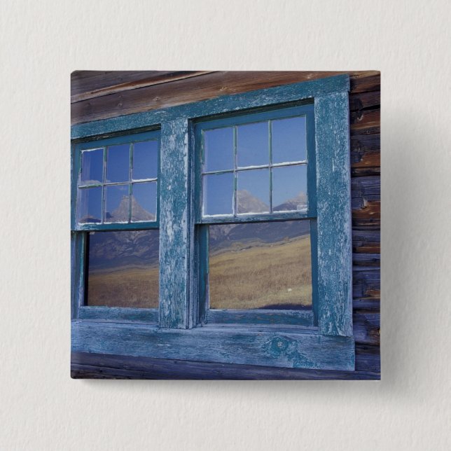 Badge Carré 5 Cm N.A., États-Unis, Wyoming, Grand Teton National Pa (Devant)