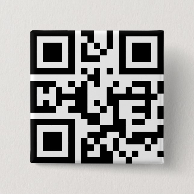 Badge Carré 5 Cm N° Y — Code QR (Devant)
