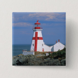 Badge Carré 5 Cm NA, Canada, Nouveau-Brunswick, île Campobello.