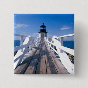 Badge Carré 5 Cm NA, États-Unis, Maine, Port Clyde. Marshall Point