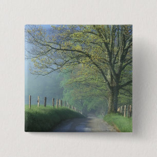 Badge Carré 5 Cm NA, USA, Tennessee, Cades Cove, Super Smoke