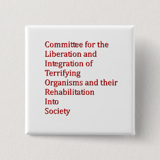 Badge Carré 5 Cm Nain rouge