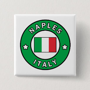 Badge Carré 5 Cm Naples Italie