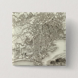 Badge Carré 5 Cm Naples, Italie