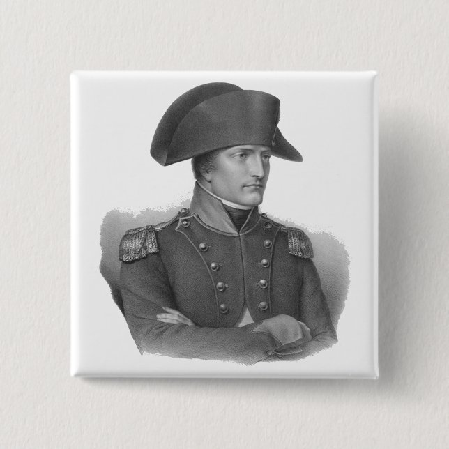 Badge Carré 5 Cm Napoleon Bonaparte (Devant)