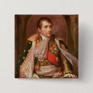 Badge Carré 5 Cm Napoleon Bonaparte (1769-1821), comme roi de