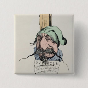 Badge Carré 5 Cm Napoleon le Petit'