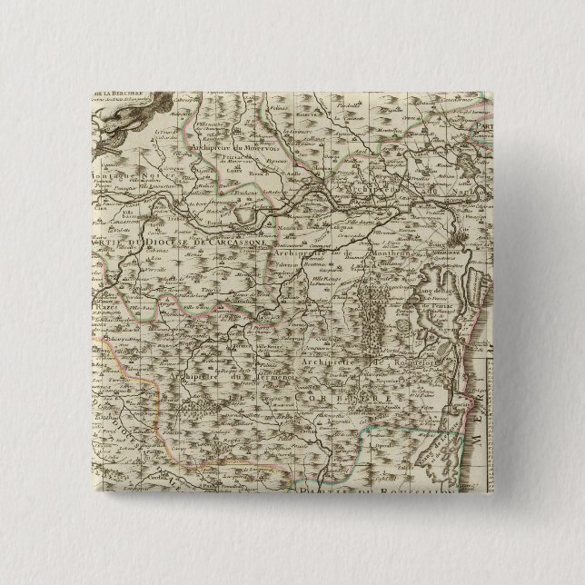 Badge Carré 5 Cm Narbonne 2 (Devant)