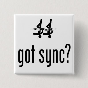 Badge Carré 5 Cm Natation synchronisée
