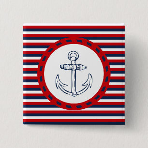 Badge Carré 5 Cm Nautical design