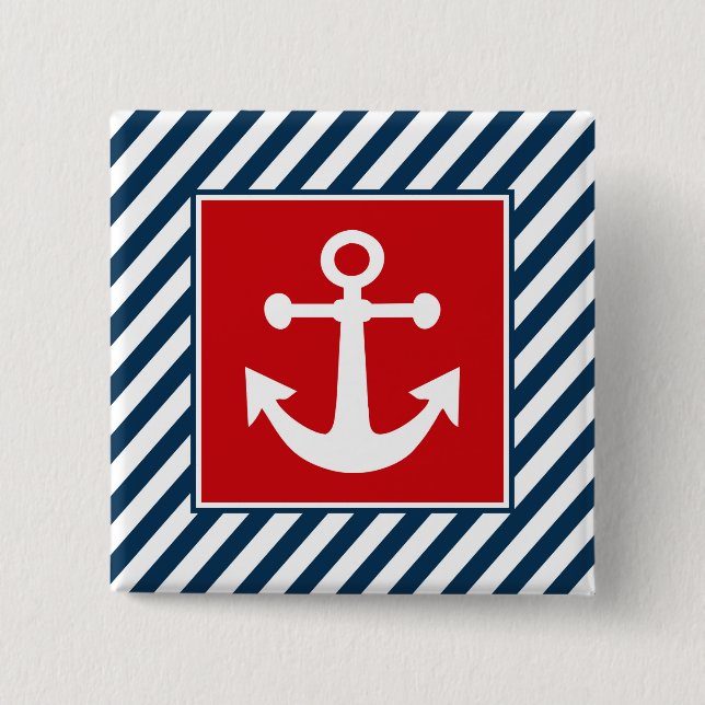 Badge Carré 5 Cm Nautical themed design (Devant)