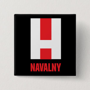 BADGE CARRÉ 5 CM NAVALNY !