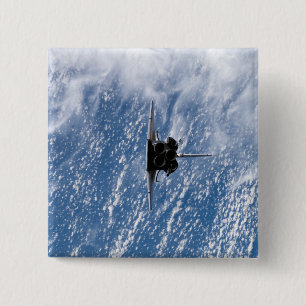 Badge Carré 5 Cm Navette spatiale Endeavor 18