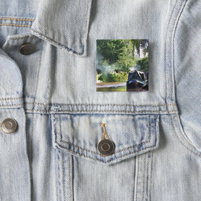 BADGE CARRÉ 5 CM NAVIRES (En situation)