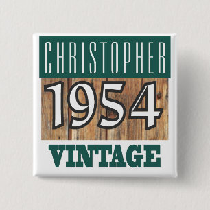 Badge Carré 5 Cm Né en 1954