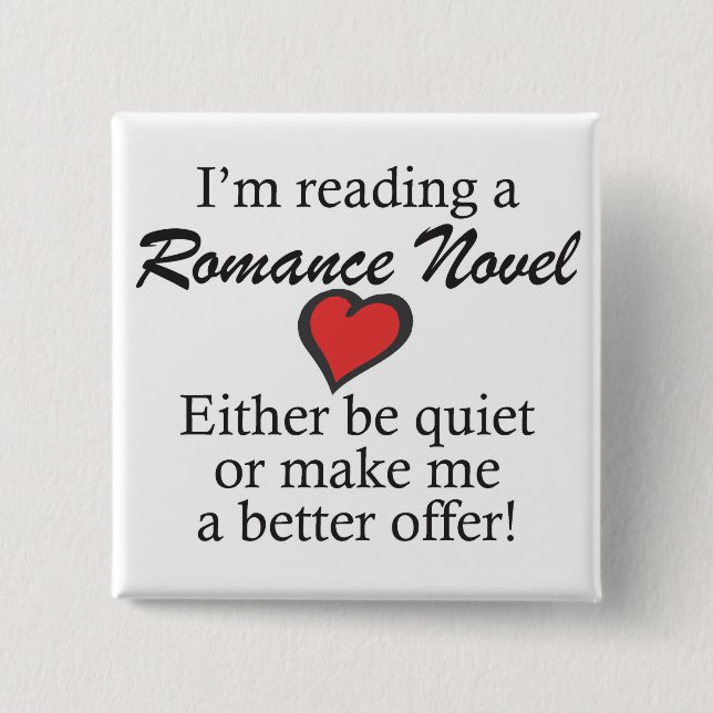 Badge Carré 5 Cm "Ne me dérangez pas, je lis" le bouton (Devant)