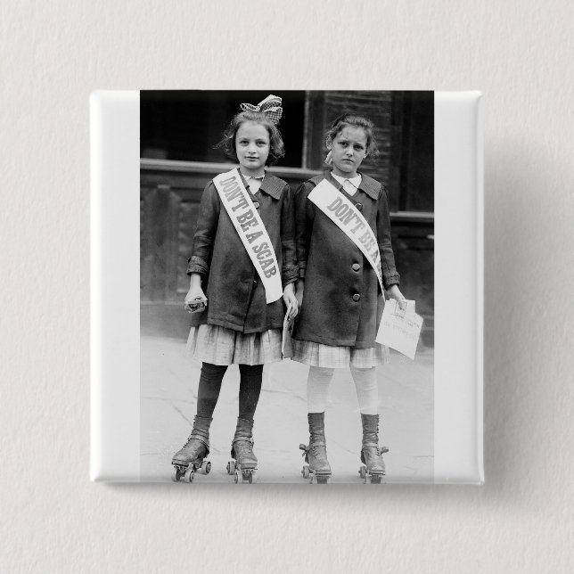 Badge Carré 5 Cm Ne soyez pas une croûte (Devant)