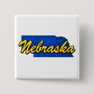 Badge Carré 5 Cm Nebraska