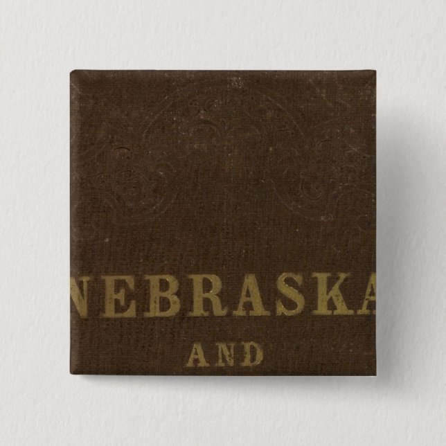 Badge Carré 5 Cm Nebraska et Kansas (Devant)