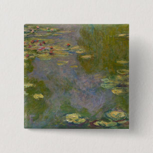 Badge Carré 5 Cm Nénuphars de Claude Monet , 1919