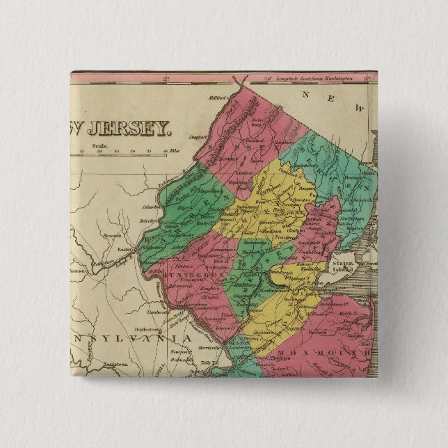 Badge Carré 5 Cm New Jersey 3 (Devant)