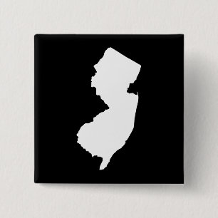 Badge Carré 5 Cm New Jersey en blanc et noir
