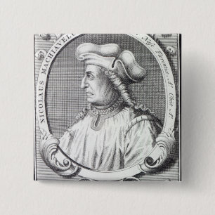 Badge Carré 5 Cm Niccolo Machiavelli, 1724