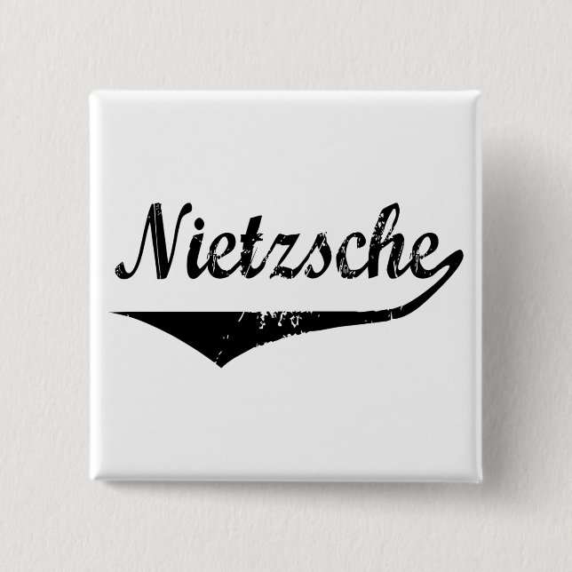 Badge Carré 5 Cm Nietzsche (Devant)