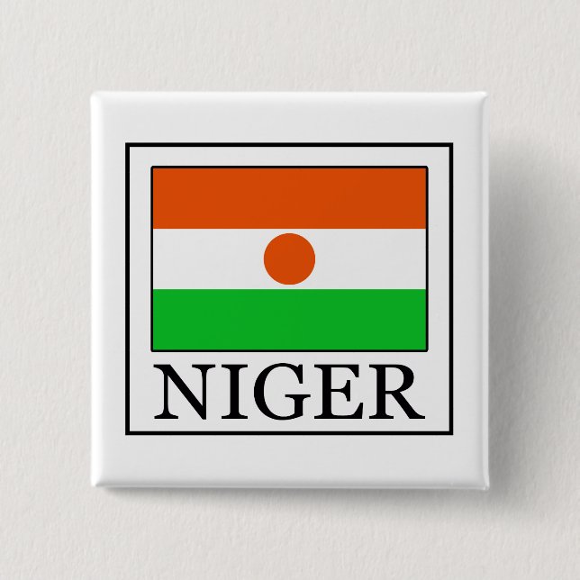Badge Carré 5 Cm Niger (Devant)