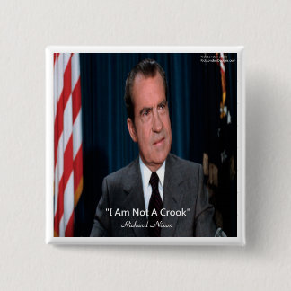 Badge Carré 5 Cm Nixon & Citation Pas Un Escroc