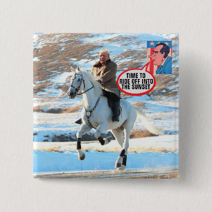 Badge Carré 5 Cm Nixon conseille à Trump