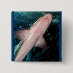 Badge Carré 5 Cm NJ Shark CB