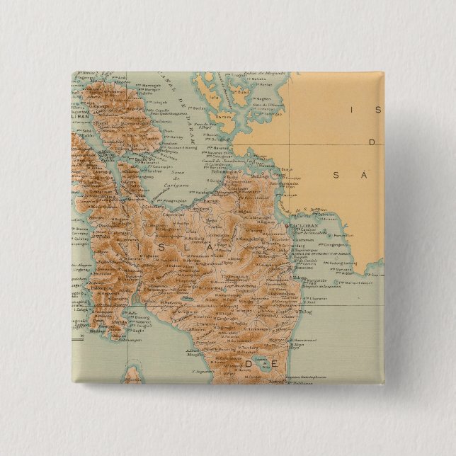 Badge Carré 5 Cm No 19 Leyte (Devant)