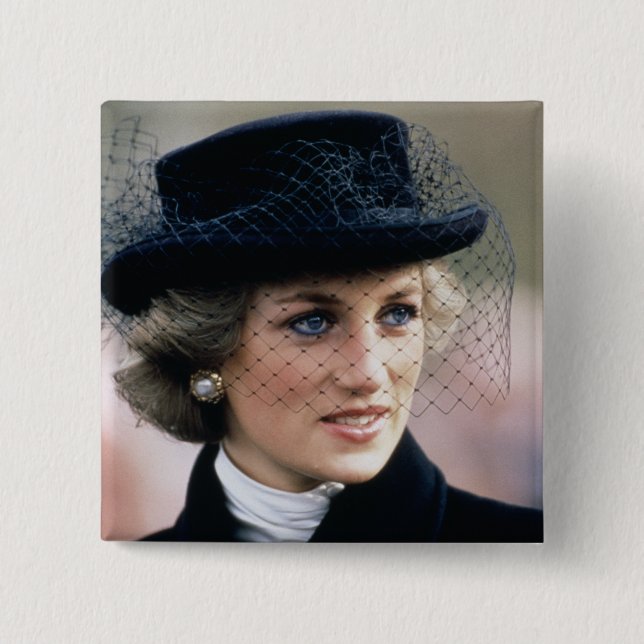Badge Carré 5 Cm No.44 princesse Diana France 1988 (Devant)