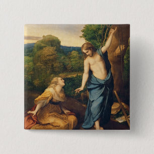 Badge Carré 5 Cm Noli je Tangere, c.1534 (huile sur la toile) (pour