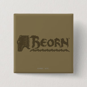 Badge Carré 5 Cm Nom de tête d'ours BEORN™