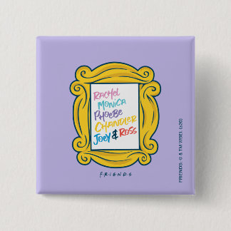 Badge Carré 5 Cm Noms FRIENDS™ dans Peephole