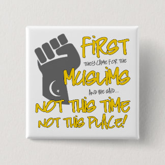 Badge Carré 5 Cm Non ce bouton de carré d'endroit