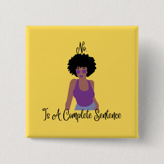 Badge Carré 5 Cm Non Est Une Peine Complète