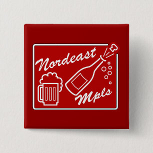 Badge Carré 5 Cm Nordeast Minneapolis