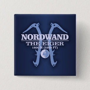 Badge Carré 5 Cm Nordwand "L'Eiger"